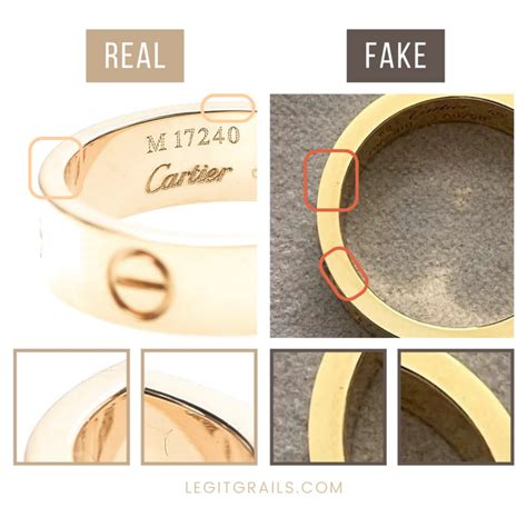 fake vs real cartier ring|cartier ring authenticity check.